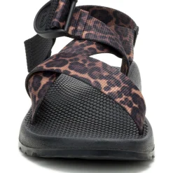 Women's Mega Brown Leopard Z/1 Wide-Strap Classic Sandal